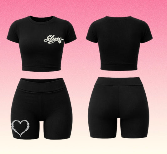 Soluxe Rhinestone Heart Set